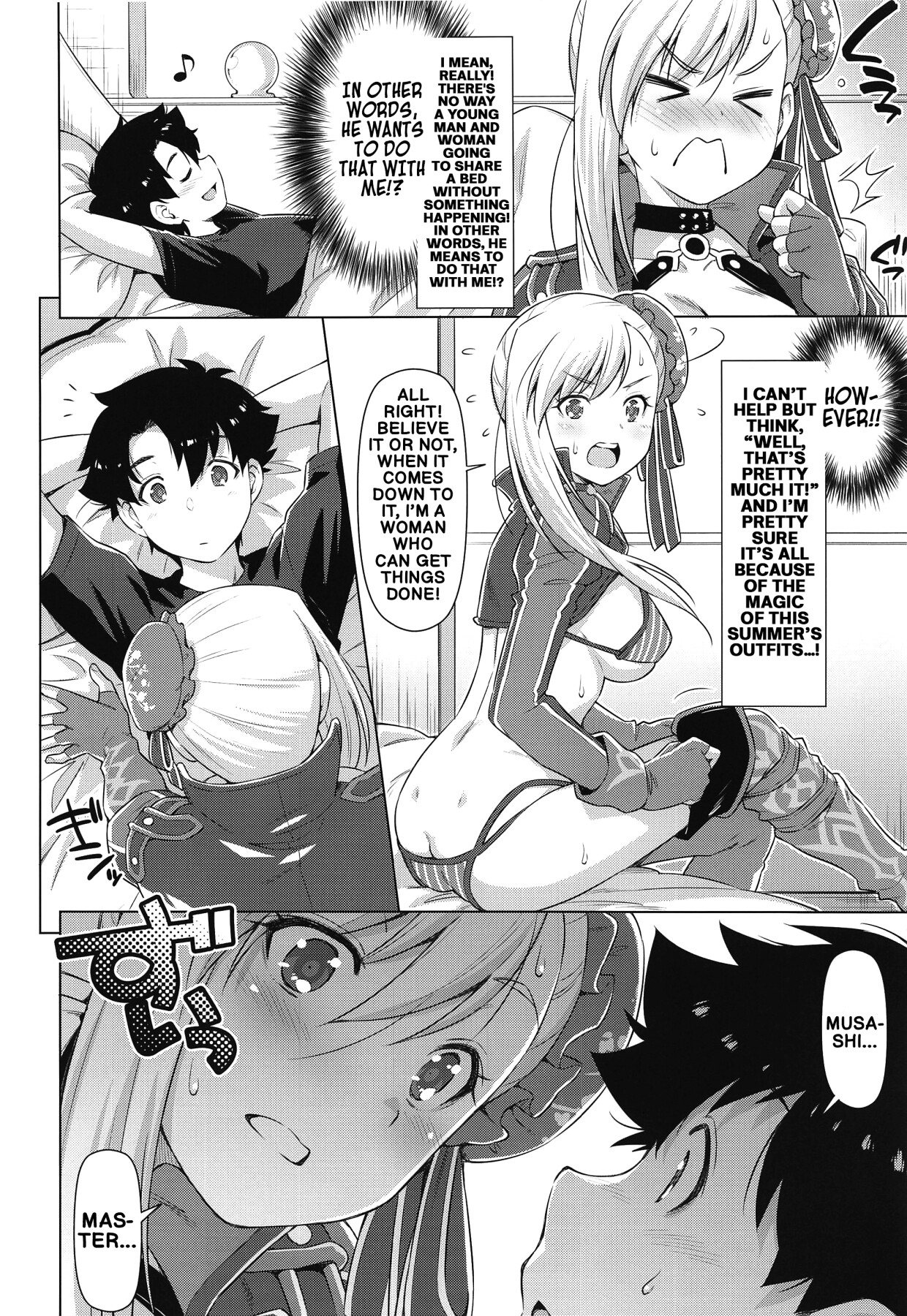 Hentai Manga Comic-The Swimsuit Swordmaster reflects on her actions-Read-6